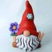 Red Barrel Studio® Faceless Dwarf Doll Garden Statue Resin/Plastic in Indigo/Red/White | 4.33 H x 2.95 W x 1.77 D in | Wayfair