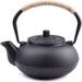 Wildon Home® Japanese Tetsubin Cast Iron Teapot Tea Kettle Pot w/ Stainless Steel Infuser For Stovetop Safe Coated w/ Enameled Interior Cast Iron | Wayfair