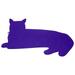 Fsqjgq Durable Carpet Area Rugs Indoor Rug Slim Cat Rug Cute Thin Pet Doormat Floor Mat Cat for Entry Home Kitty Silhouette Blue