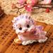 LA TALUS Pixiu Miniature Figurine Decorative Realistic Cute Chinese Mythical Beast Pixiu Resin Miniature Figurine for Home Green A