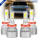 4x H11 High/Low Light for Toyota Tacoma 2016-2020 LED Headlight Bulbs Super Bright White 6000K