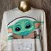 Disney Dog | Disney's Star Wars Mandalorian Baby Yoda Spirit Jersey Size Small | Color: Cream/White | Size: Os