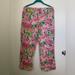 Lilly Pulitzer Intimates & Sleepwear | Lilly Pulitzer Pajama Bottoms - Lilies Lily Pink Green. Size Small | Color: Green/Pink | Size: S