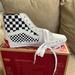 Vans Shoes | Brand New Vans Checkered Sneakers | Color: Black/White | Size: 9