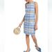 Anthropologie Dresses | Anthropologie Akemi + Kin Womens Woven Blue Yellow Tweed Shift Dress Size 8 | Color: Blue | Size: 8