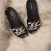 Nine West Shoes | Nine West Ladies Slides | Color: Black/Silver | Size: 10