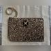 Kate Spade Bags | Kate Spade Glitter Zip Id Wallet Keychain New | Color: Black/Silver | Size: Os