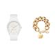 Ice Jewellery - Chain Bracelet - Gold + Ice solar Power - White Gold - Medium - 3H