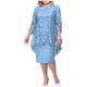 Shirt Dresses For Women Uk Smock Dresses For Women Uk Maternity Photoshoot Dress Solid Lace Embroidery Plus Size Dresses Evening Gowns Slim Cocktail Dresses Long Sleeve Sweater Dress Sky Blue Xxl