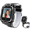 LiveGo 4G Kinder-Smartwatch mit GPS-Tracker und Anrufen, HD-Touchscreen, Kinder-Handyuhr, kombiniert SMS, Videoanruf, SOS, Schrittzähler, 4G-Smartwatch für Kinder, Jungen, Mädchen, 6–12(t10 schwarz)