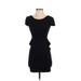 Trafaluc by Zara Casual Dress - Mini: Black Solid Dresses - Women's Size Small