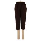 Alia Casual Pants - High Rise: Brown Bottoms - Women's Size 8 Petite