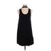 Topshop Casual Dress - Shift: Black Solid Dresses - Women's Size 4