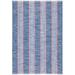 Red 144 x 108 x 0.25 in Area Rug - Dash and Albert Rugs Hillsgrove Striped Handmade Flatweave Area Rug in Blue/ | 144 H x 108 W x 0.25 D in | Wayfair