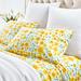 Pine Cone Hill Silly Sunflowers 200 Thread Count Floral 100% Cotton Sheet Set Cotton Percale in Yellow | Twin | Wayfair PC4235-T