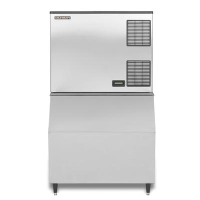 Kold-Draft 1075 lb Full Cube Commercial Ice Machine with Bin - 660 lb Storage, Air Cooled, 208-230v, Stainless Steel, GBX1064AC/KDB650