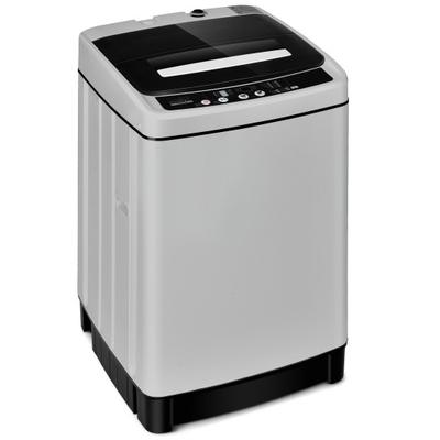 Costway Full-Automatic Washing Machine 1.5 Cubic Feet 11 LBS Washer and Dryer-Gray