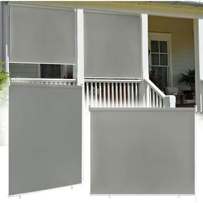 Außenrollo Balkon Outdoor Rollo Wetterfest 100 x 240 cm Outdoorrollo Sonnenschutz Balkonrollo uv Image