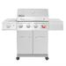 Royal Gourmet GA4402S Stainless Steel 4-Burner Cabinet Style Gas Grill with Sear Burner and Side Burner , Silver