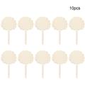 FANJIE 10pcs Herbs Tools Bamboo Plant Labels Garden Markers Wood Sign Tags