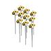 10pcs Outdoor Garden Decoration Yard Simulation Insect Bee Pile Plug-in Outdoor Scenes Decorations Home & Garden Decor Ornaments Multicolor