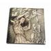 3dRose Vintage Alice in Wonderland Playing Cards - Mini Notepad 4 by 4-inch