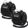 2 Pack Hand Tally Counter 4 Digital Click Counter for Sport Row School Event