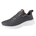 KaLI_store Work Shoes for Men Men s Slip on Walking Running Shoes Tennis Casual Fashion Sneakers Comfort Non Slip Work Sport Trainer Grey 12