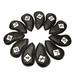 Golf Iron Cover 11pcs Golf Club Headwear Set Strong Lining Synthetic Golf Covers Set Fit All Brands Irons