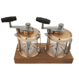 ISURE MARINE Boat Marine Deep Sea Fishing Reel Salt & Pepper Grinder Set Mills With Wood Plate Bait Mixer