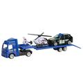 solacol Truck and Trailer Toys for Boys Flatbed Trailer Trucks Toy Alloy Trailer Engineering Roller Excavator Truck Model Car Toys Construction Truck Toys