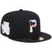 Men's New Era Black Pittsburgh Pirates Multi-Color Pack 59FIFTY Fitted Hat