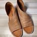 Free People Shoes | Free People Mont Blanc Peep Toe Sz 38 8-8.5 | Color: Tan | Size: 38