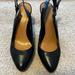 Nine West Shoes | Black Nine West Slingback Pumps 6.5 | Color: Black | Size: 6.5