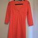 Lilly Pulitzer Dresses | Lily Pulitzer Coral 3/4 Sleeve Dress | Color: Orange | Size: Xs