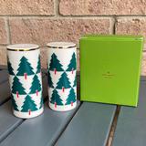 Kate Spade Kitchen | Kate Spade New York Pine Place Salt And Pepper Shakers | Color: Green/White | Size: 3.75”