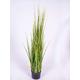 artplants.de Decorative Reed grass, potted, green, 4ft/120cm - Plastic grass bush/Artificial potted grass