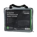 Ascot Premium Rectangular 8 seater table cover - 196 X 114 X 71 (H) cm Modern Grey