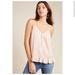 Anthropologie Tops | Anthropologie Amelie Sequin Beaded Cami Tank Peach Pink Ruffle | Color: Cream/Orange | Size: 0