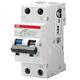 ABB RCBO System Pro M Compact DS201 FI/LS-Schalter 16A, 2-polig Typ A, Empfindlichkeit 30mA, DIN-Schienen-Montage