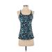 Nike Active Tank Top: Blue Floral Activewear - Women's Size Small