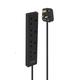 Lindy 2m 4-Way UK Mains Power Extension, Black