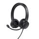 Trust HS-200 Headset Wired Head-band Office/Call center USB Type-A Bla