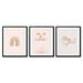 Latitude Run® 3 Piece Wrapped Canvas & Framed Print Set - Terracotta Rainbow by Menina Lisboa in Pink/Red | 14 H x 11 W in | Wayfair