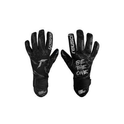 Torwarthandschuhe REUSCH "Pure Contact Infinity Junior", Kinder, Gr. 5, schwarz, 49% Elastodien, 43% Polyester, 8% Polyamid, mehrfarbig, sportlich, Handschuhe, mit sehr gutem Grip