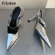 Eilyken-Chaussures à bride arrière pour femmes escarpins à talons bas et fins mode printemps 2024