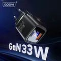 QOOVI – chargeur GaN USB type-c 33W adaptateur de Charge rapide QC3.0 PD USB-C chargeur mural