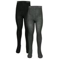 ewers - Strumpfhose Kids Uni 2Er-Pack In Schwarz/Anthrazit, Gr.92/98