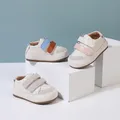 Chaussures de Bébé en Cuir à Semelle Souple Baskets d'Extérieur Pieds Nus Tennis à la Mode pour