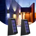 Éclairage LED solaire imperméable pour escaliers 7 couleurs changeantes éclairage d'extérieur pour